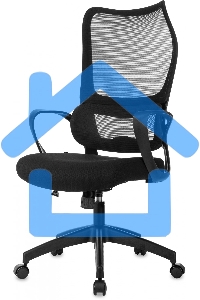 Кресло руководителя Бюрократ Sigma 2 черный сетка/ткань крестов. пластик