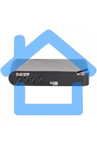 Ресивер эфирный цифровой DVB-T2 HD HD-555 пластик, дисплей, Эфир