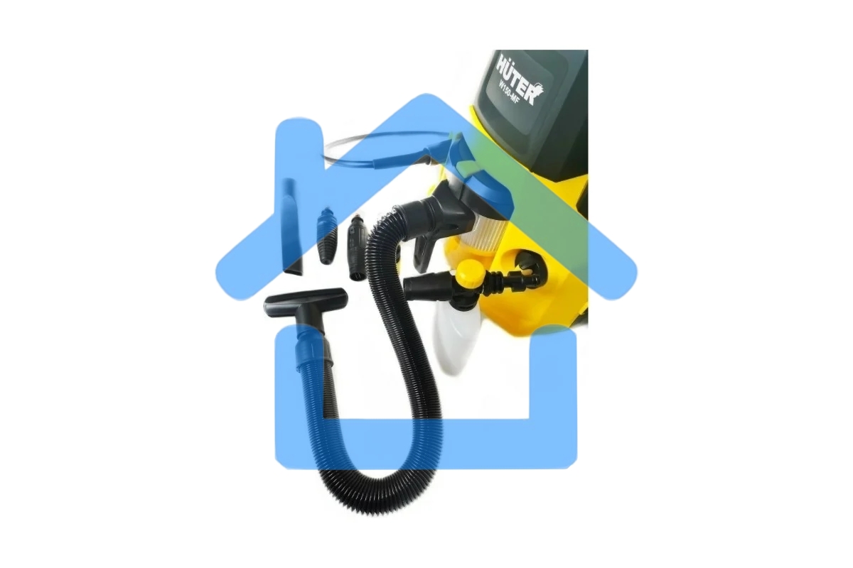 Минимойка-пылесос Huter W150-MF желтый/черный, 1700 Вт, 365 л/ч, 8 м