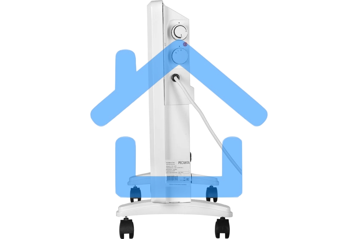 Конвектор Ресанта ОК-1600 белый, 1600 Вт, 20 м2, термостат