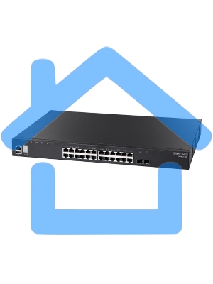 Коммутатор ECS4620-28T Edge-corE 24 x GE + 2 x 10G SFP+ ports + 1 x expansion slot (for dual 10G SFP+ ports) L3 Stackable Switch, w/ 1 x RJ45 console port, 1 x USB type A storage port, RPU connector, fan-less design, Stack up to 4 units