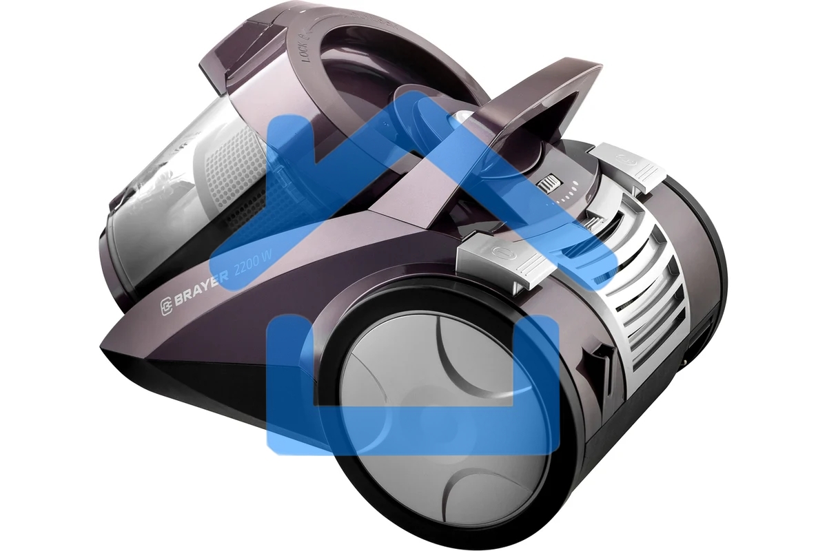 Пылесос BRAYER BR4205 коричневый, 420/2200 Вт, уборка сухая, пылесборник контейнер, 4 л