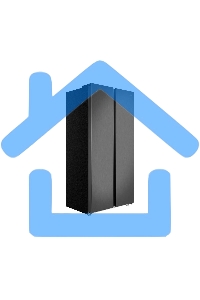 Холодильник Maunfeld MFF177NFSE нержавеющая сталь двухкамерный 263/170л морозилка сбоку, No Frost, Side by Side