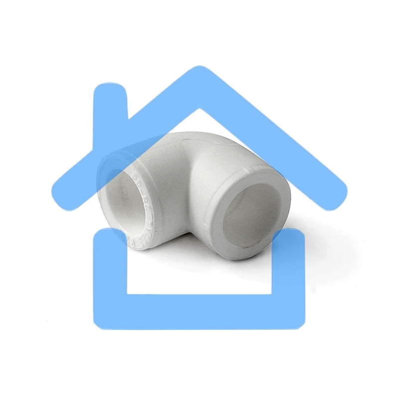 Уголок 90 град. 90 полипропиленовый PPR белый PRO AQUA