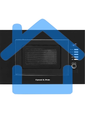 Микроволновая печь встраиваемая Zigmund & Shtain BMO 21 B черный, 20 л, 1200 Вт, переключатели - поворотный механизм/кнопки