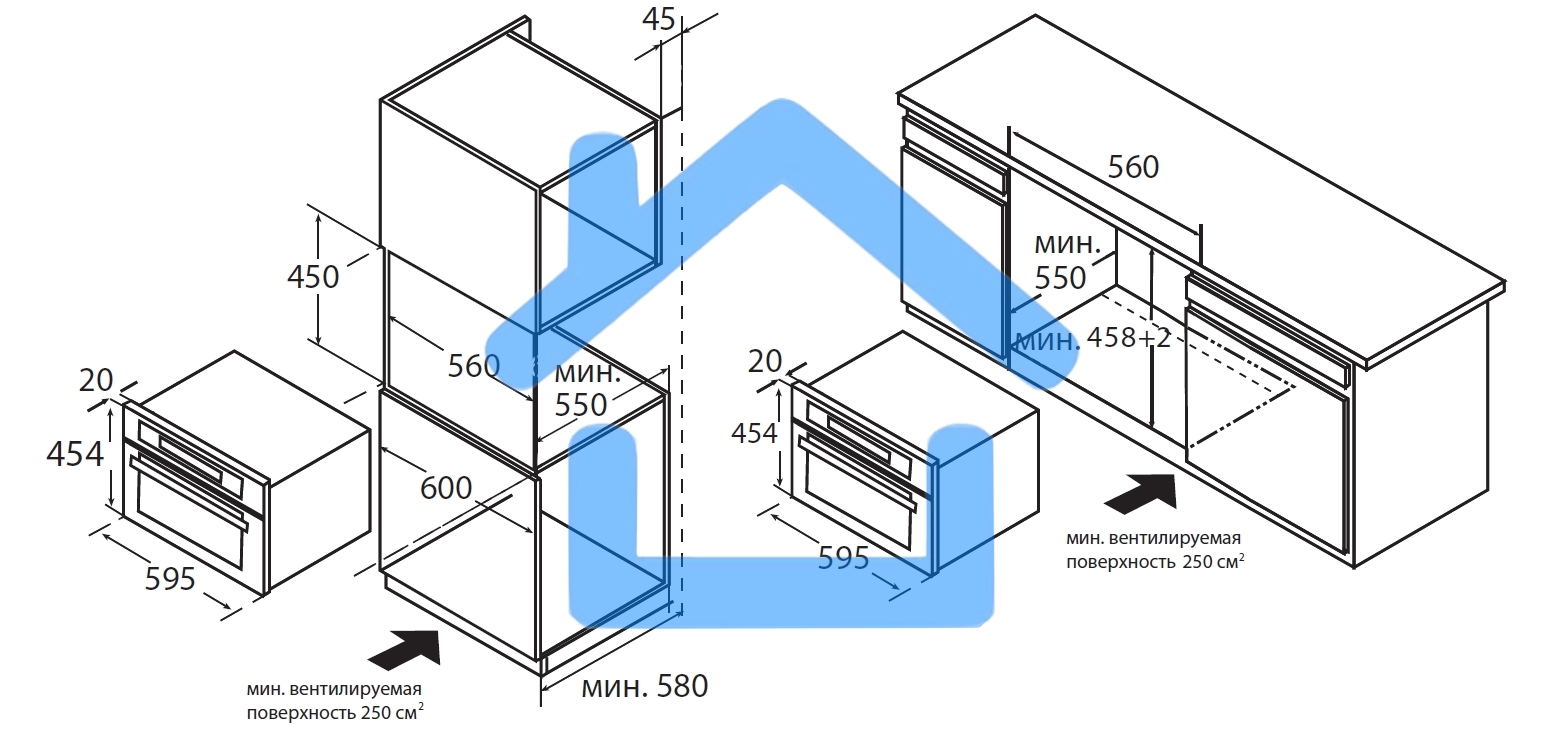 Духовой шкаф Weissgauff OE 445 X