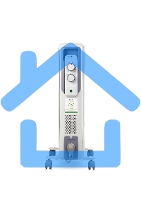 Обогреватель масляный Ballu CUBE BOH/CB-05W (5 секций), белый, 1000 Вт, 15 м2, механический термостат