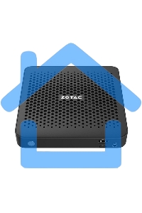 Мини ПК ZOTAC ZBOX MI668, Barebone, Intel i7-1360P, 2x DDR5-5200/4800 SODIMM, M.2 SSD SLOT, 2x GLAN, WIFI, BT, USBDRV, DP/HDMI, EU+UK PLUG 