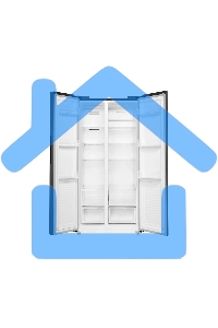 Холодильник Maunfeld MFF177NFSE нержавеющая сталь двухкамерный 263/170л морозилка сбоку, No Frost, Side by Side