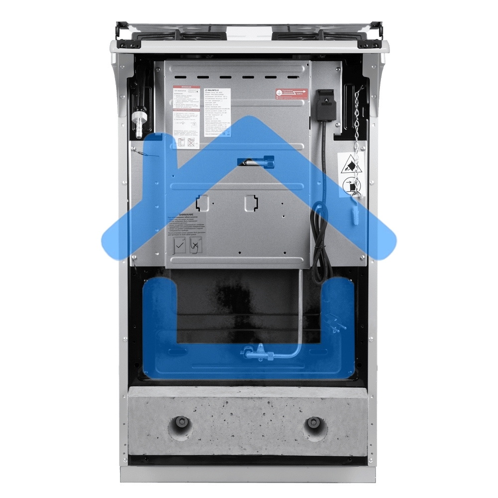 Плита газовая Maunfeld MGC50GCW08D белый, конфорок 4 шт, духовка 59 л, 50 см x 89 см x 65 см