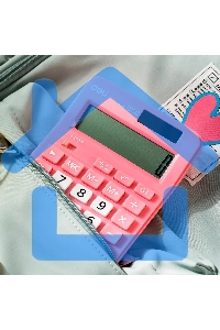 Калькулятор настольный Deli EM210FPINK розовый 12-разр.