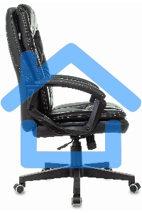 Кресло руководителя Бюрократ CH-868N Leather Venge черный, искусственная кожа, крестовина пластик