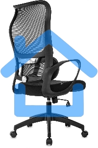 Кресло руководителя Бюрократ Sigma 2 черный сетка/ткань крестов. пластик