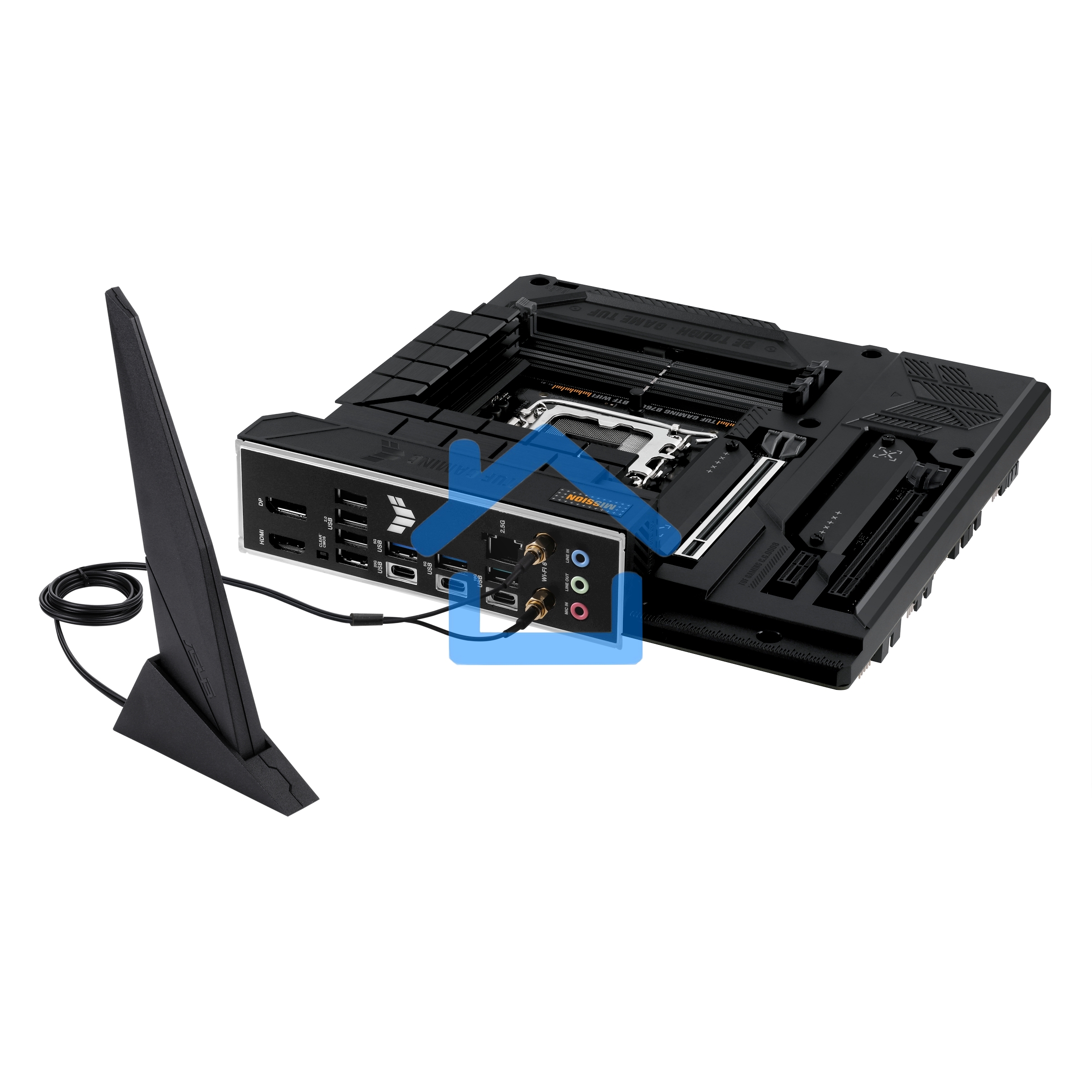 Материнская плата ASUS TUF GAMING B760M-BTF WIFI, LGA 1700, Intel B760, 4xDDR5, 4xSATA, 3xM.2, 1xPCIe 5.0 x16, 1xPCIe 4.0 x4, 1xPCIe x1, 1xDP, 1xHDMI, 1x 2.5Gb LAN, 1xUSB-A 3.2 Gen 2, 2xUSB-A 3.2 Gen 1, 4xUSB 2.0, 1xUSB-C 3.2 Gen 1, 1xUSB-C 3.2 Gen 2, 1xU