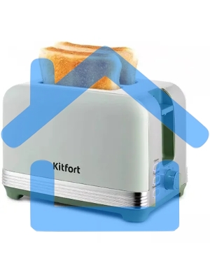 Тостер Kitfort КТ-6070 930Вт фисташковый/серебристый