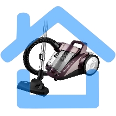 Пылесос BRAYER BR4205 коричневый, 420/2200 Вт, уборка сухая, пылесборник контейнер, 4 л