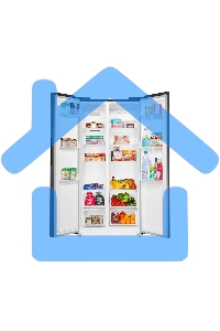 Холодильник Maunfeld MFF177NFSE нержавеющая сталь двухкамерный 263/170л морозилка сбоку, No Frost, Side by Side