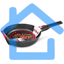 Сковорода НЕВА МЕТАЛЛ ПОСУДА L18020i 20 литая Индукция Гранит с/р