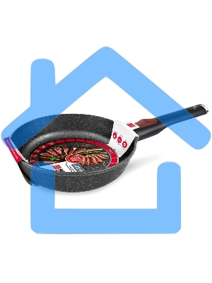 Сковорода НЕВА МЕТАЛЛ ПОСУДА L18020i 20 литая Индукция Гранит с/р