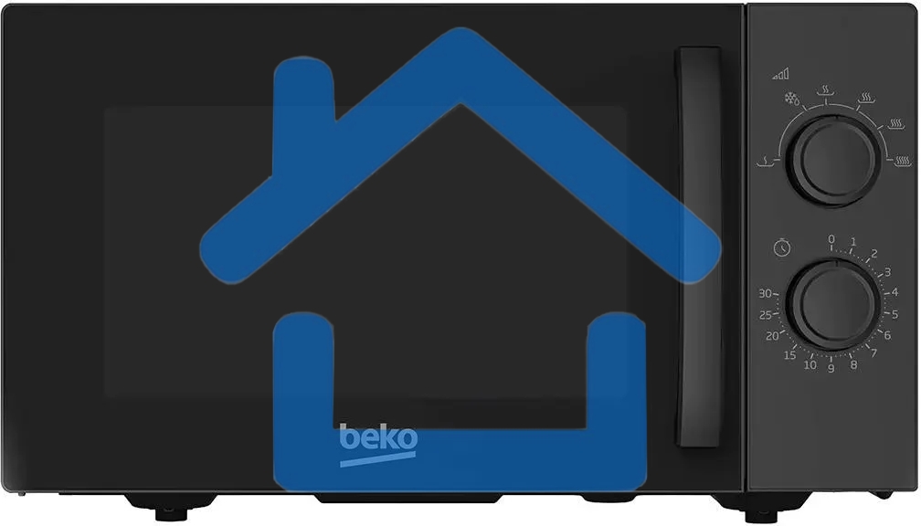 Микроволновая печь Beko SOLO MOF23300B черный, 23 л, 900 Вт, переключатели - поворотный механизм
