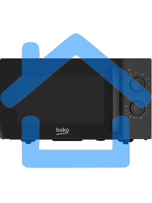 Микроволновая печь Beko SOLO MOF23300B черный, 23 л, 900 Вт, переключатели - поворотный механизм