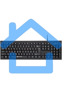 Комплект клавиатура + мышь Oklick 630M клав:черный мышь:черный USB