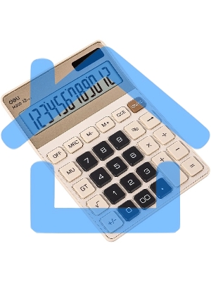 Калькулятор настольный Deli EM309 золотистый 12-разр.