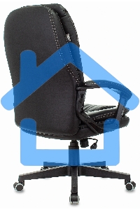 Кресло руководителя Бюрократ CH-868N Leather Venge черный, искусственная кожа, крестовина пластик