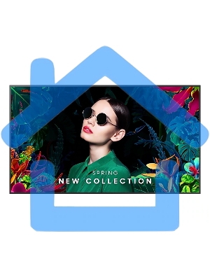 Панель Samsung QM75C черный, 75