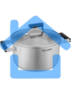 Кастрюля Rondell Bayoneta RDS-1807 3.1л. d=20см (с крышкой) стальной