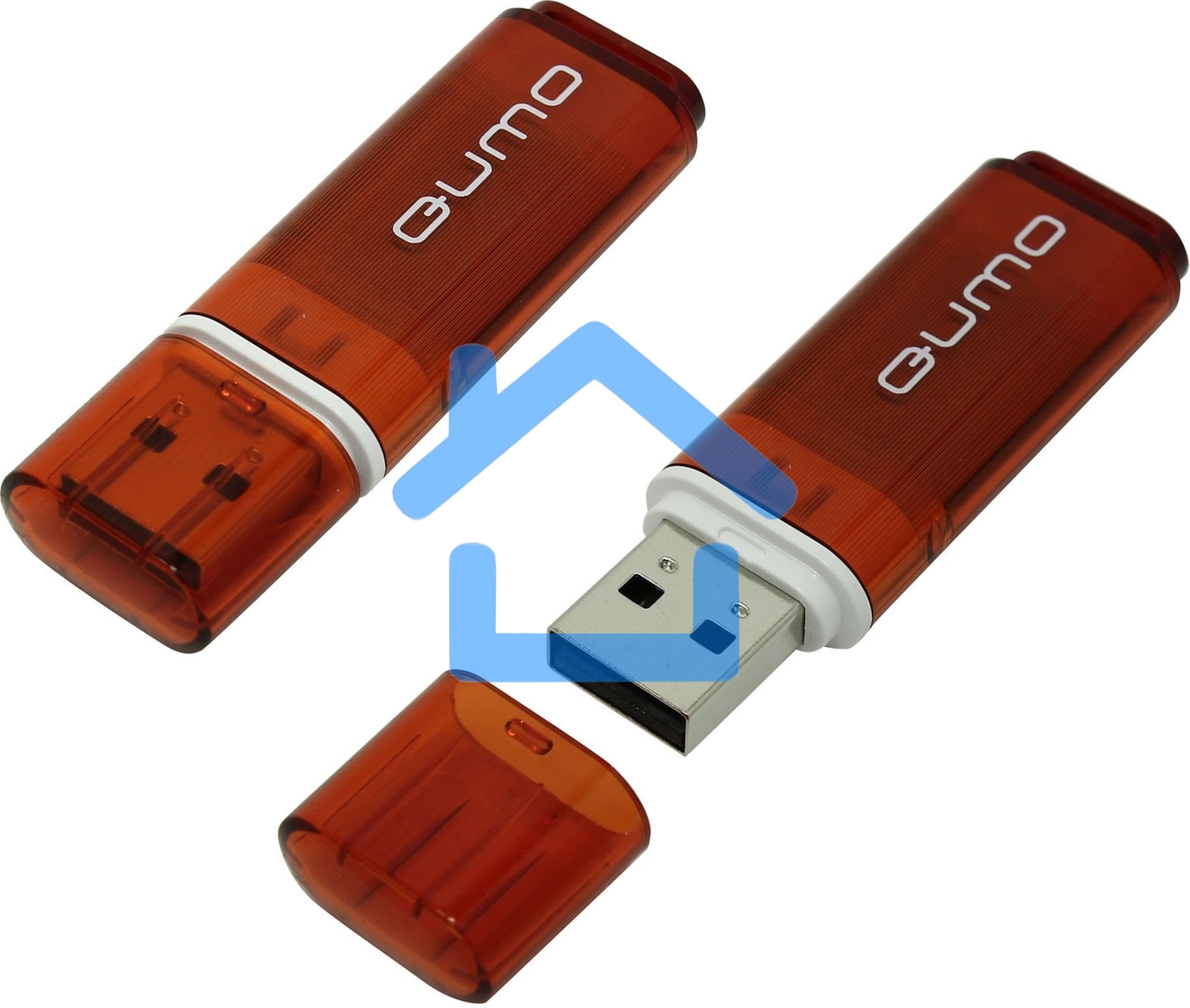 Флешка USB R/W QUMO 16Gb Optiva 01 Red QM16GUD-OP1-red