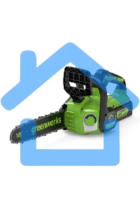 Цепная пила аккумуляторная GreenWorks GD24CS30K4, 24V, 30см, бесщеточная, c АКБ 4 А·ч и ЗУ (2007007UB)