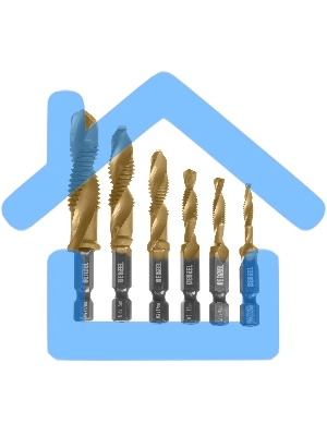 Набор сверл-метчиков Denzel М4-М12, Р6М5