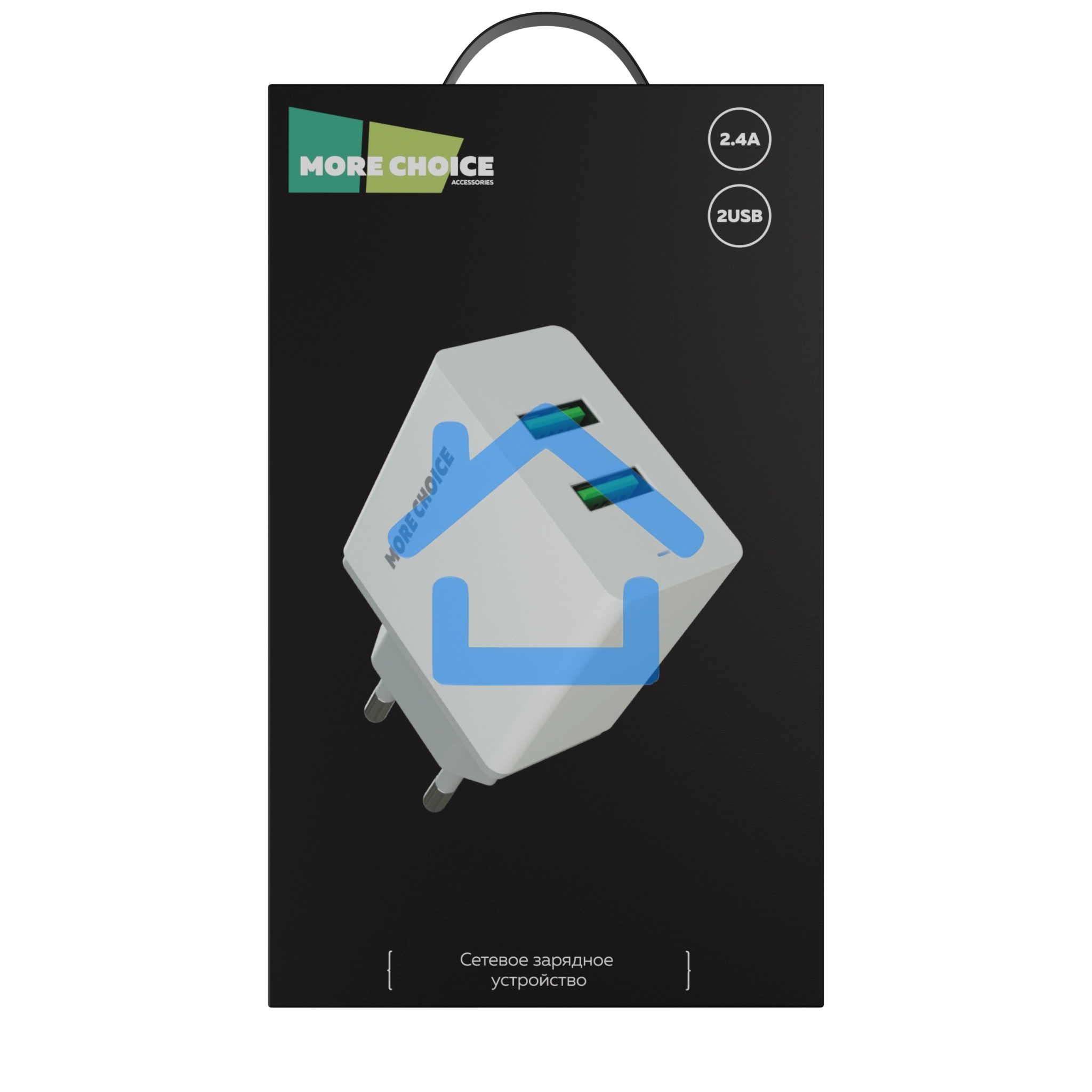 Зарядное устройство MORE CHOICE (4610196409004) NC11 СЗУ 2USB 2.4A белый белый