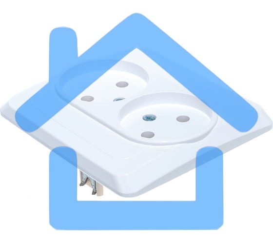Розетка 2-м СП Этюд 16А IP20 без заземл. бел. SchE PC16-005B