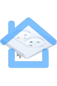 Розетка 2-м СП Этюд 16А IP20 без заземл. бел. SchE PC16-005B