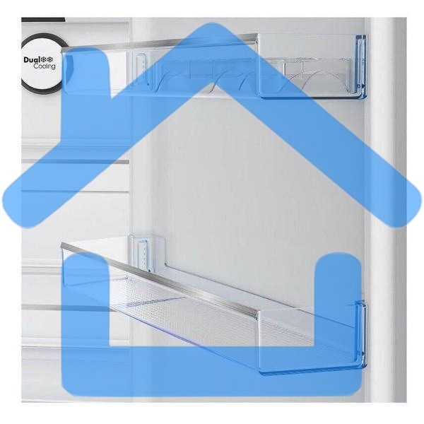 Холодильник Beko B1RCNK272G серый, двухкамерный 163/76л морозилка снизу