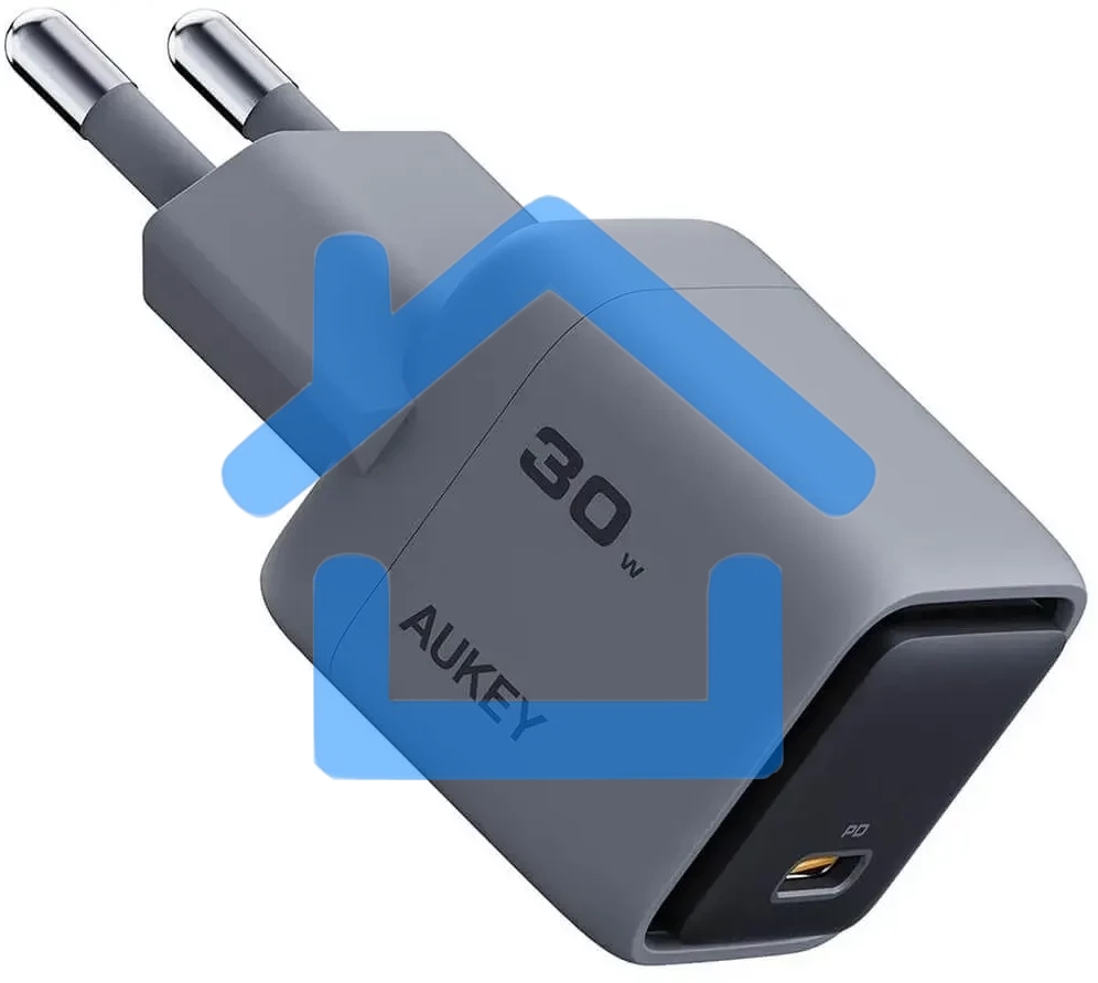 Сетевое зарядное устройство Aukey Comet Mini 30W серый
