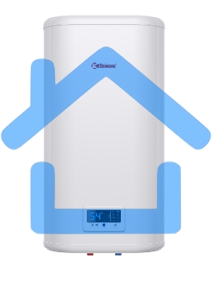 Водонагреватель Thermex Flat Plus IF 50V (PRO) накопительный электрический 50 л потребляемая мощность 2 кВт (220 В) электронное управление магниевый анод (2 шт.) вертикальный монтаж на стену с нижней подводкой (½') максимальная температура нагрева воды до