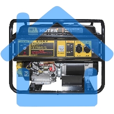 Электрогенератор бензиновый Huter DY6,5LX, 5.5 кВт, 71 дБ, 76.6 кг