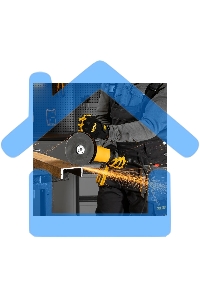 Машина шлифовальная угловая Denzel AG150-1500 1500 Вт 150 мм 8500 об/мин 26910