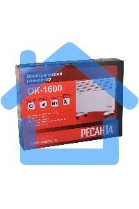 Конвектор Ресанта ОК-1600 белый, 1600 Вт, 20 м2, термостат