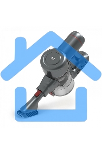 Беспроводной пылесос BQ VCA0202H серый, питание от аккумулятора, 50 Вт, уборка сухая, пылесборник 0.6 л, работа от АКБ max 30 мин.