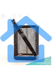 Подставка Deli E9174 для письменных принадлежностей, черный, металл, сетка