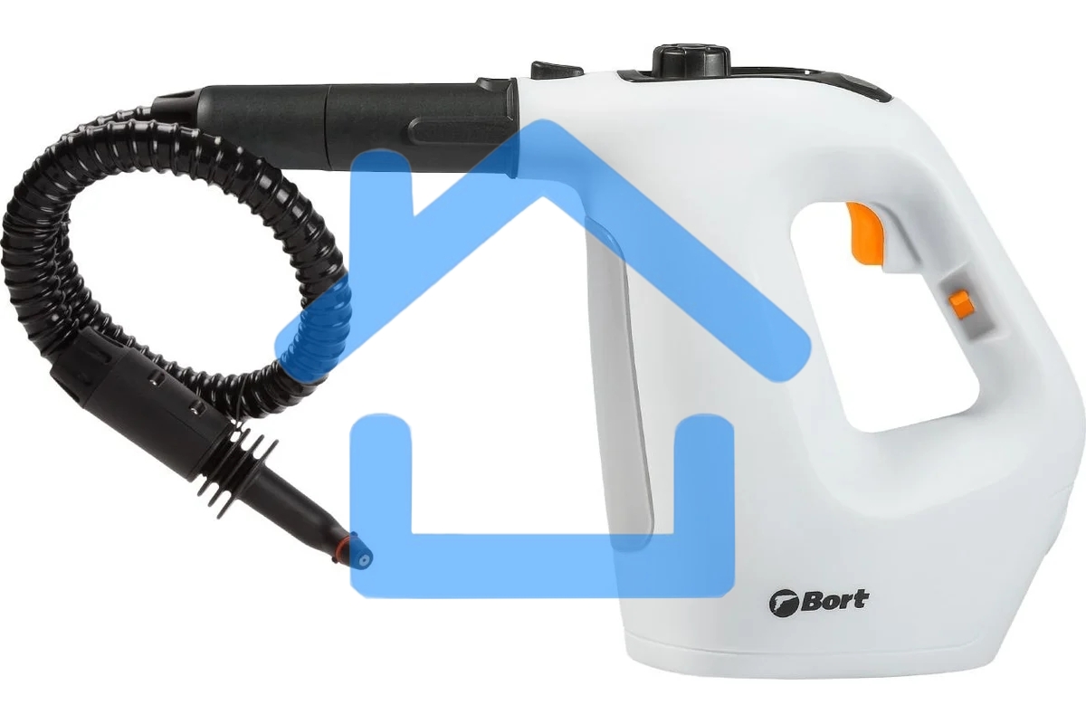 Пароочиститель Bort BDR-1500-RR, ручной, 1,5 кВт., давление 3 бар., пар 35 г/мин., t-пара 133 °С., бак 0,35 л.