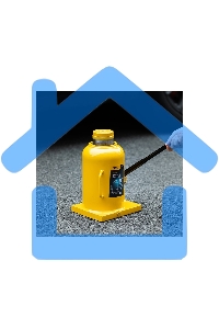 Домкрат бутылочный гидравлический Deli DQ71050 макс.грузоподъемность 50 т