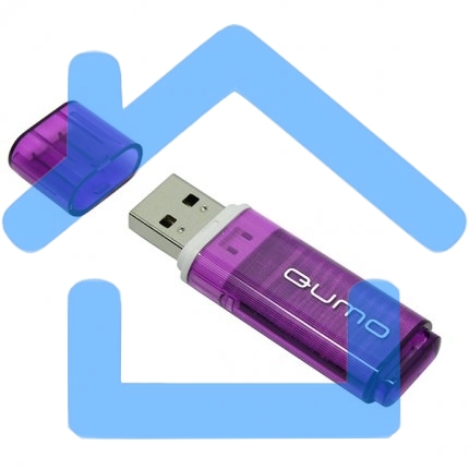 Флешка USB R/W 2.0 QUMO 8Gb, Optiva 01 Violet QM8GUD-OP1-violet