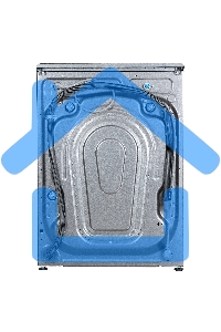 Стиральная машина Бирюса WM-SBM1014/15 M Металлик, загрузка фронтальная 10 кг, 1400 об/мин, класс А+++