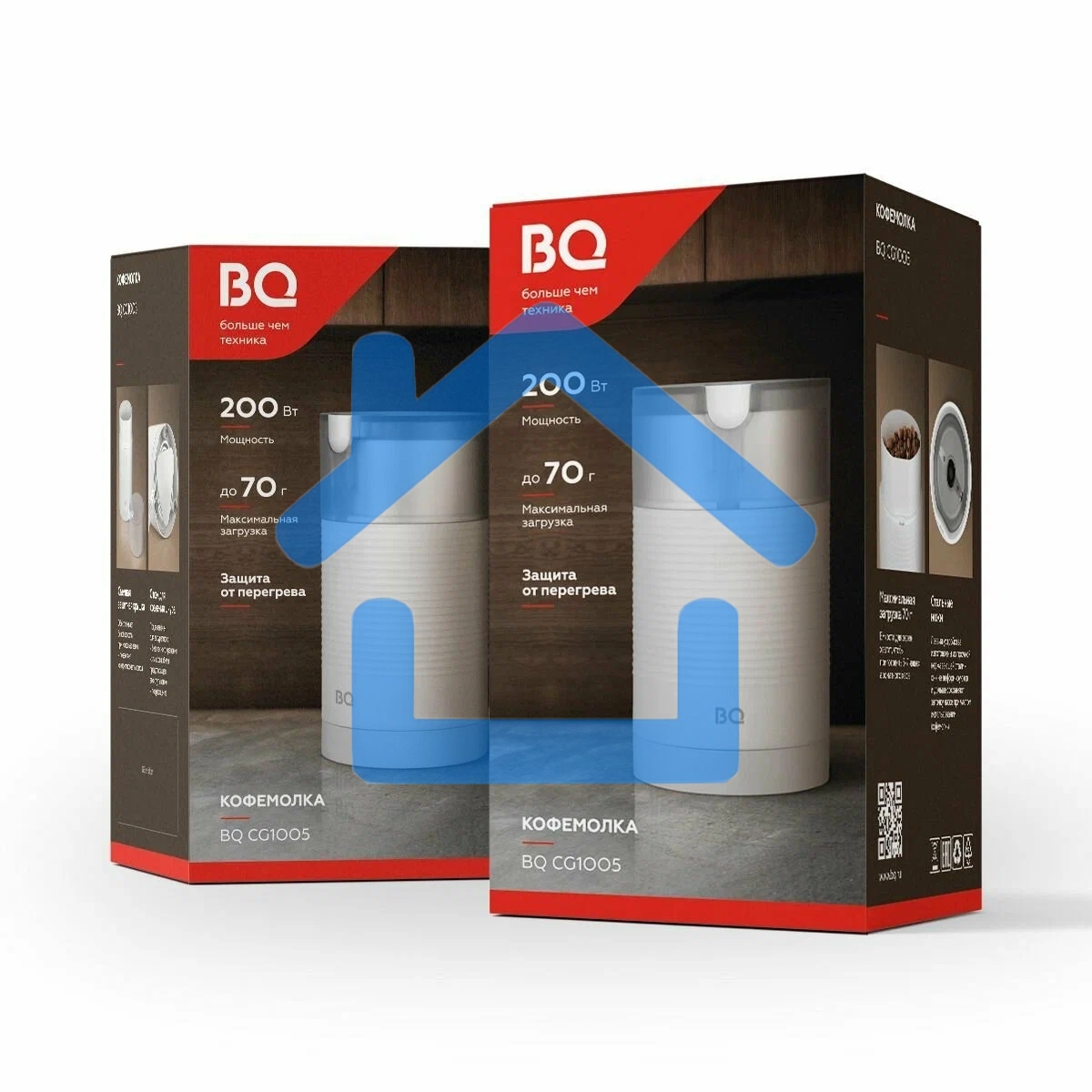 Кофемолка электрическая ротационная BQ CG1005 белый