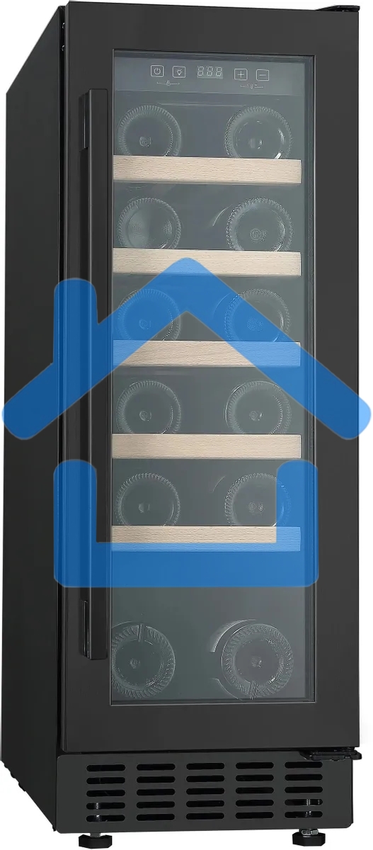 Винный шкаф Hyundai HBWC 0831 SU 1-нокамерн. черный